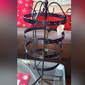 NEW Darice metal 4 tier rotating earring tower